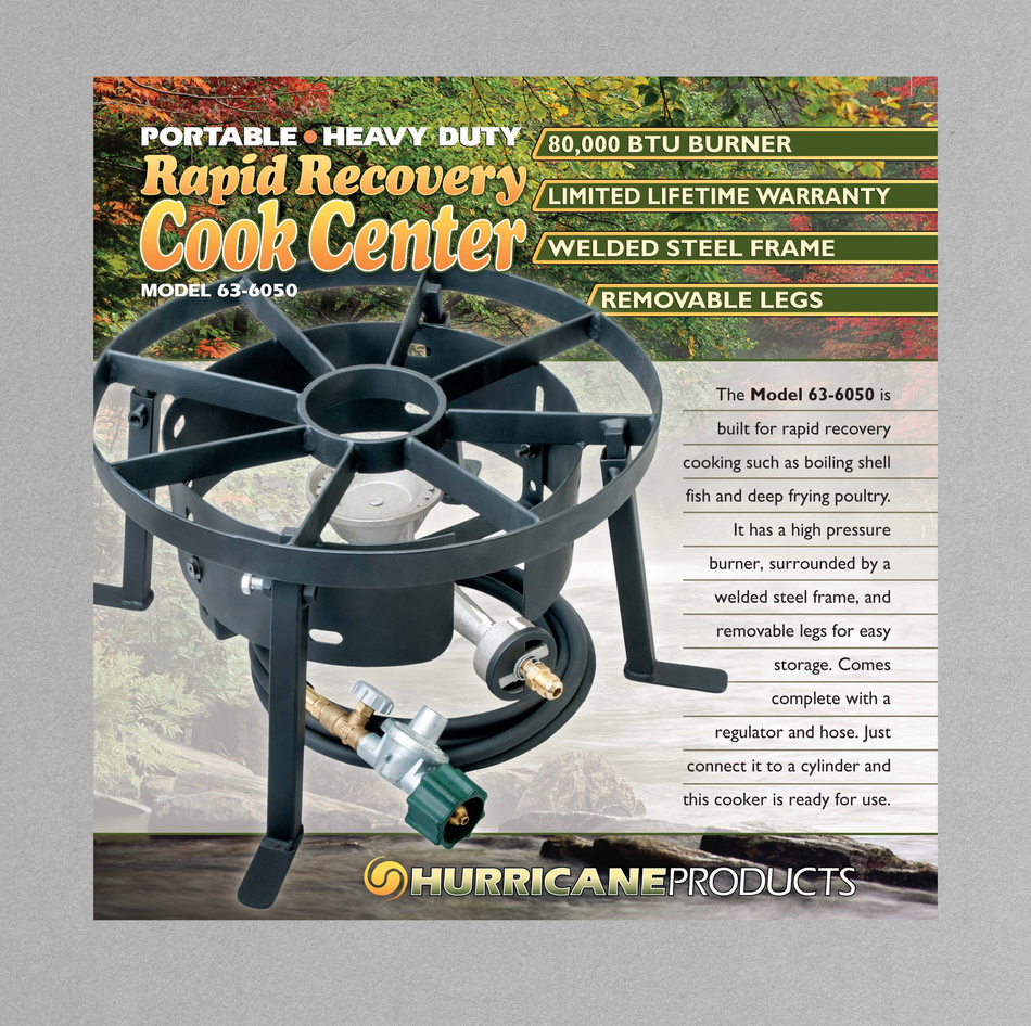 High Pressure 80,000 BTU Cook Center