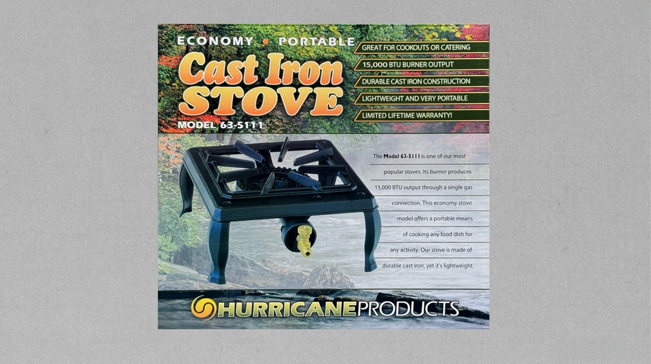 Economy Stove Bundle with Propane Hose Kit