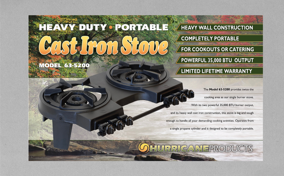 Heavy Duty Double Burner Stove