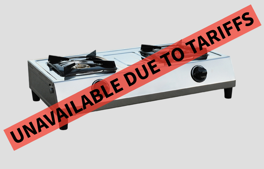 Stainless Steel Double Burner Stove