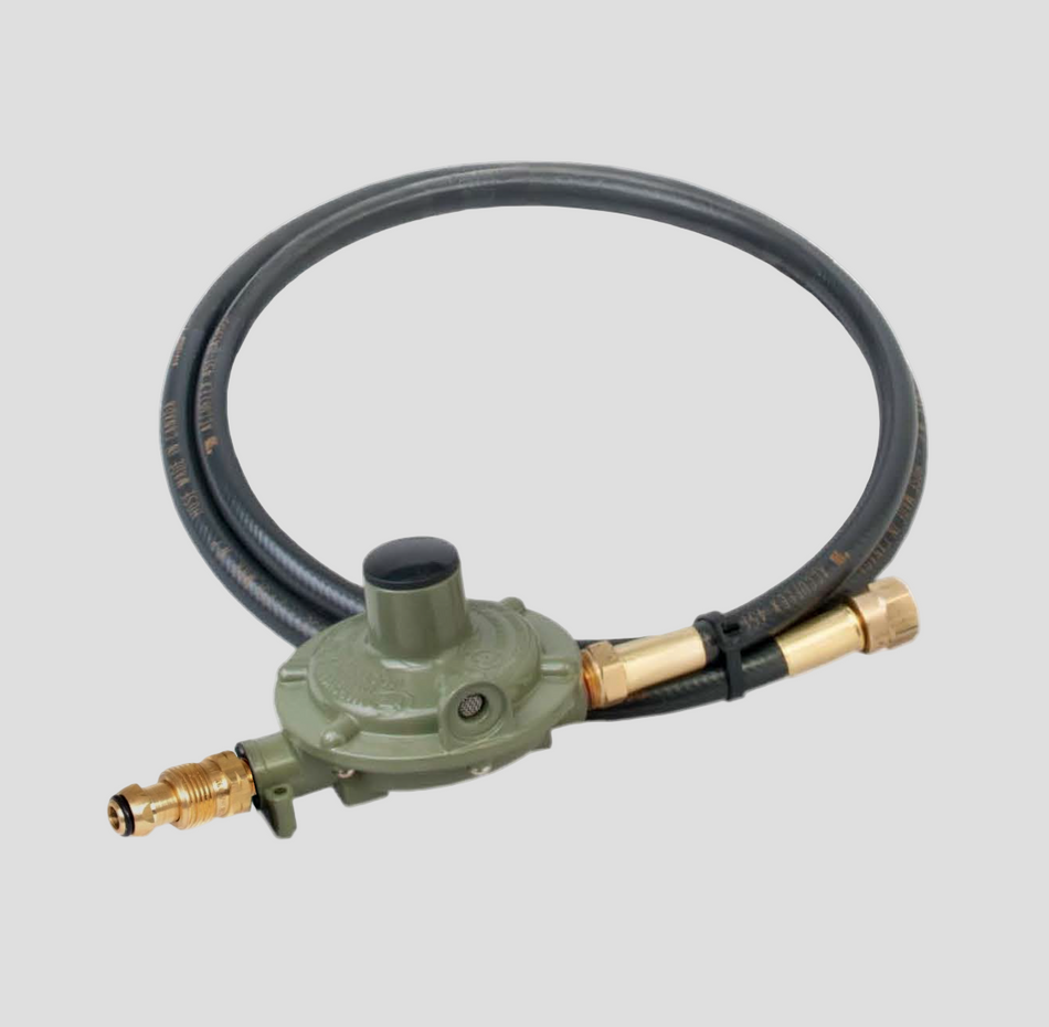 11" WC Regulator & Hose Assembly, Standard Tank Connection